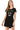 Graphic Round Neck Short Sleeve Lounge Dress - Ethara Jay