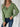 Contrast Trim Quarter Zip Long Sleeve Knit Top - Ethara Jay