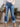 Stepped Waist Raw Hem Rolled Straight Jeans - Ethara Jay